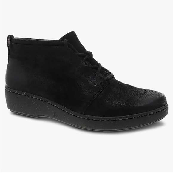 Dansko Woman's Black Suede Ellen Burnished Ankle Boots Sz 8.5 - 9 - Picture 13 of 13